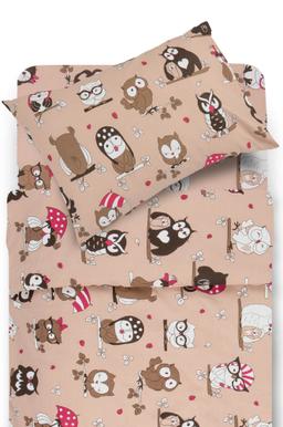 Vaikiška patalynė FRIENDLY OWLS 10-0451-BEIGE