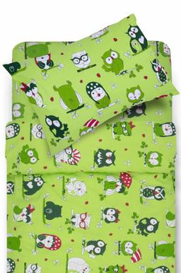 Vaikiška patalynė FRIENDLY OWLS 10-0451-GREEN
