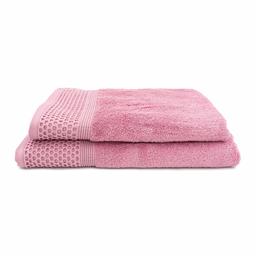 2 piece towel set AURASOFT-600 T0195-DUSKY ROSE