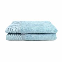 2 piece towel set AURASOFT-600 T0195-PASTEL BLUE