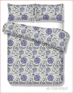 Polycotton bedding set ABSTRACT 40-1530-VIOLET
