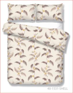 Polycotton bedding set ABSTRACT 40-1531-SHELL