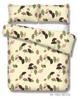 Polycotton bedding set ABSTRACT 40-1562-BEIGE