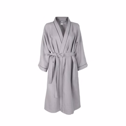 Bathrobe BATHROBE WAFFLE CVC-250 LUX 250 BATHROBE KIMONO-LIGHT GREY