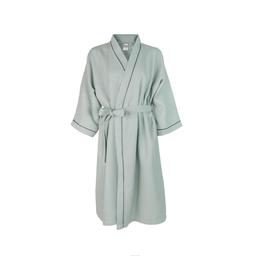 Chalatas BATHROBE WAFFLE CVC-250 LUX 250 BATHROBE KIMONO-SMOKE GREEN