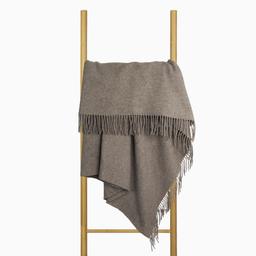 Vilnonis pledas MERINO-270 DOUBLE FACE-LIGHT BROWN