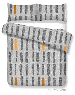 Polycotton bedding set ABSTRACT 40-1607-GREY