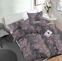 Polycotton bedding set ABSTRACT 40-1587-GREY PINK