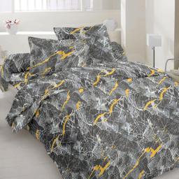Polycotton bedding set ABSTRACT 40-1604-DARK GREY