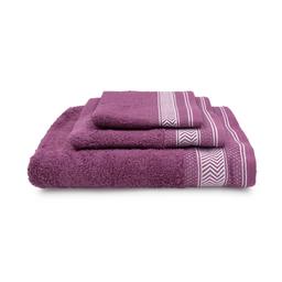 3 dalių rankšluosčių komplektas T0208 T0208-DAMSON PLUM