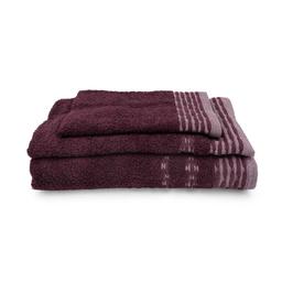 3 dalių rankšluosčių komplektas T0203 T0203-BURGUNDY