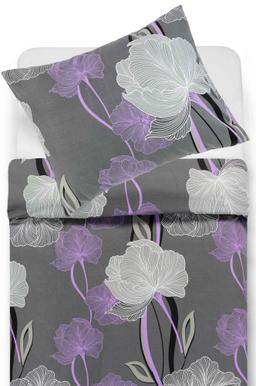 Drobės patalynės komplektas DEBORAH 20-1793-DARK GREY