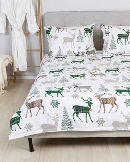 Flannel bedding set BO 40-1496-GREEN