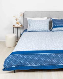 Flannel bedding set BRYNLEE 40-1557-BLUE