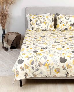 Flannel bedding set BELLAMY 20-1842-YELLOW
