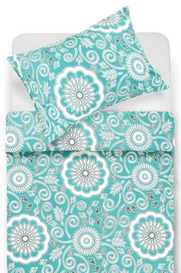 Cotton bedding set DULCE 40-1472-PETROL
