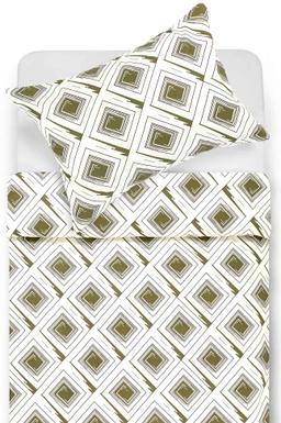 Drobės patalynės komplektas DEON 30-0807-KHAKI