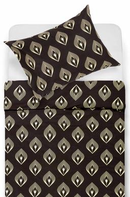 Cotton bedding set DALIA 40-1466-DARK BROWN