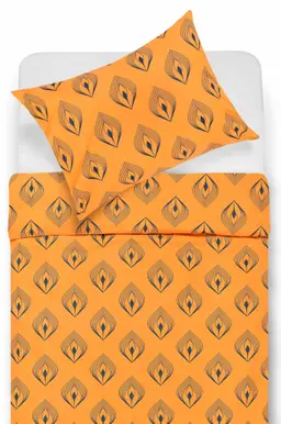 Drobės patalynės komplektas DALIA 40-1466-ORANGE