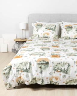 Flanelės patalynė BEATRIX 40-1563-GREEN