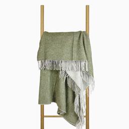 Vilnonis pledas MERINO-270 DOUBLE FACE-LIGHT GREY KHAKI