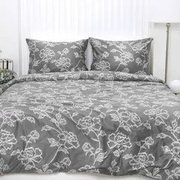 PREMIUM mako satino patalynė CLOVER 20-1830-DARK GREY