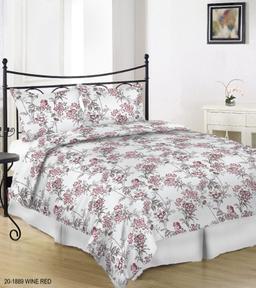 Постельное бельё из сатина ADRIENNA 20-1889-WINE RED