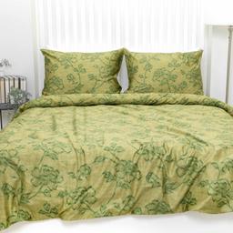 PREMIUM mako satino patalynė CLOVER 20-1830-OLIVE