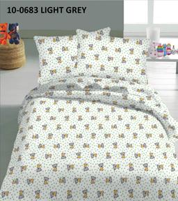 Vaikiška patalynė BEAR WITH DOTS 10-0683-LIGHT GREY