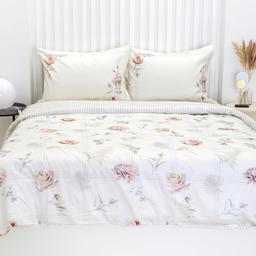 PREMIUM mako satino patalynė CLAIRENE 20-1918/30-0872-OFF WHITE