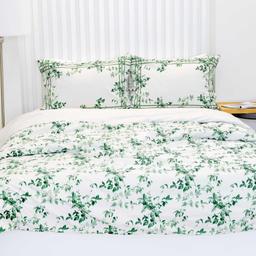 PREMIUM mako satino patalynė CORRETTA 40-1651/30-0879-GREEN GLACIER GREY