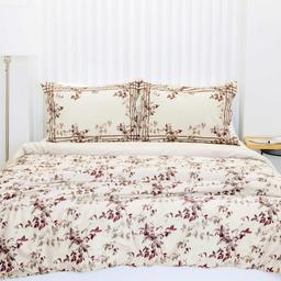 PREMIUM maco sateen bedding set CORRETTA 40-1651/30-0879-BORDEAUX SAND