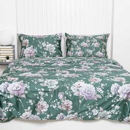 PREMIUM mako satino patalynė COLBY 20-1828/20-1851-DARK GREEN
