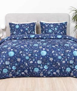 Sateen bedding set AELFWINE 40-1597-NAVY