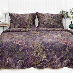 PREMIUM mako satino patalynė CARMEL 40-1585-PLUM