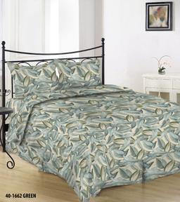 Sateen bedding set ADRIENNE 40-1662-GREEN