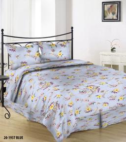 Sateen bedding set ANYA 20-1937-BLUE