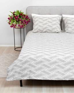 Flannel bedding set BERNADETTE 30-0779-GREY