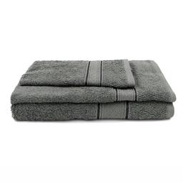 3 piece towel set T0184 T0184-ANTHRACITE 401