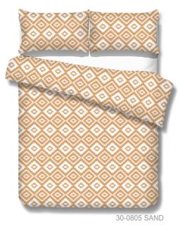 Polycotton bedding set GEOMETRY 30-0805-SAND