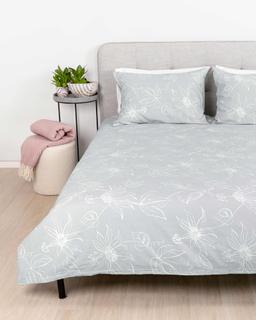 Flannel bedding set BRIAR 20-1786-GREY