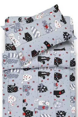 Vaikiška patalynė CATS IN LOVE 10-0531-LIGHT GREY