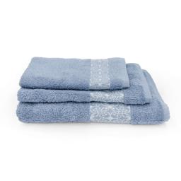 3 piece towel set T0188 T0188-FADED DENIM