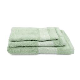3 piece towel set T0188 T0188-GREEN LILY