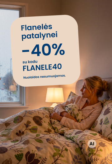 Flanelės patalynei -40% su kodu FLANELE40 /desktop