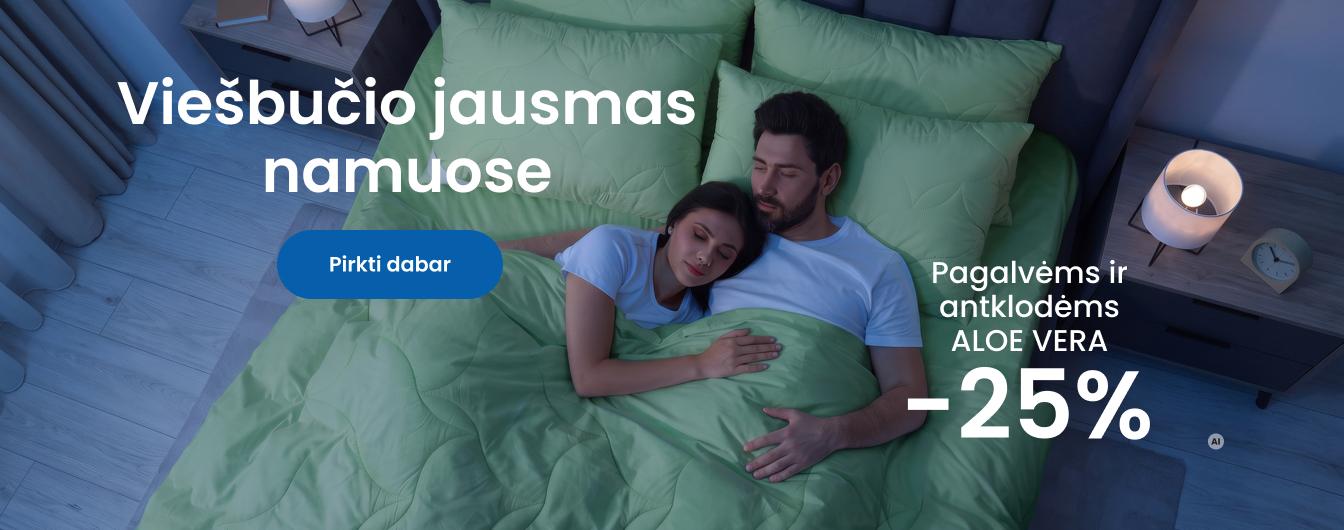 Pagalvės ir antklodės ALOE VERA -25%/desktop