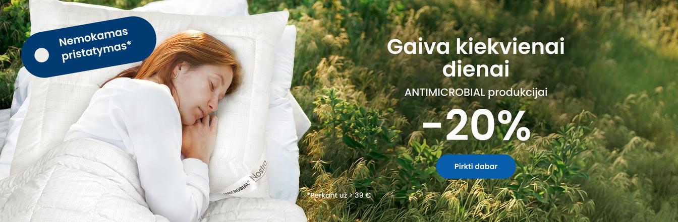 Pagalvėms ir antklodėms ANTIMICROBIAL -20%/dekstop