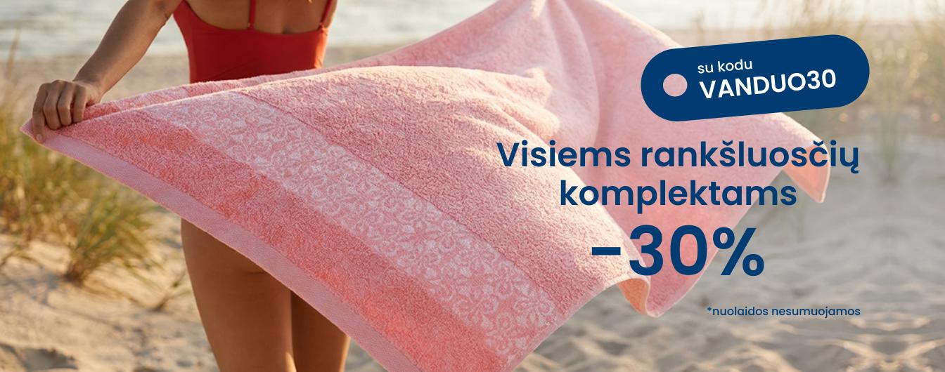 –30 % visiems rankšluosčių komplektams su kodu VANDUO30/dekstop