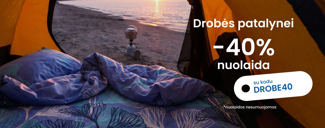 Drobės patalynei -40% su kodu DROBE40\desktop