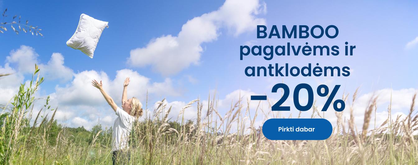 BAMBOO pagalvėms ir antklodėms -20%/desktop